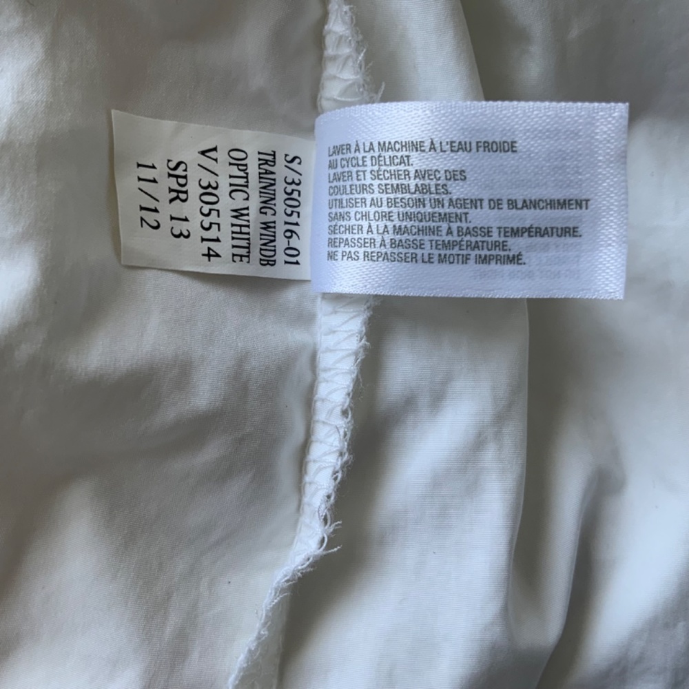 GapFit White Lightweight Outdoor Wind Rain Hooded Jacket size L - Picture 11 of 11